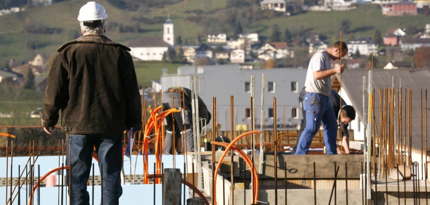 Baustelle in der Gemeinde inhaltsbild